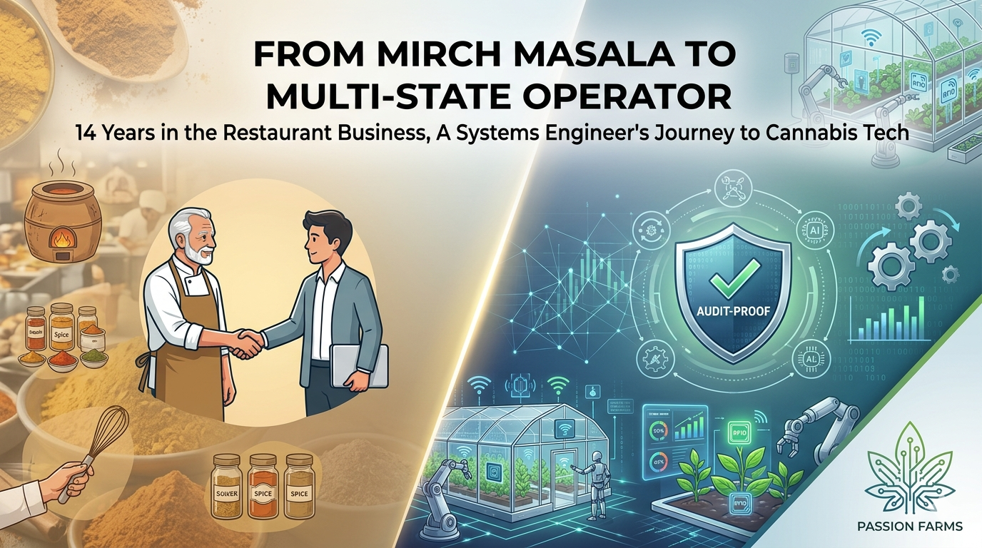 From Mirch Masala to Multi-State Operator: What 14 Years in the Restaurant Business Taught Me About Cannabis Tech